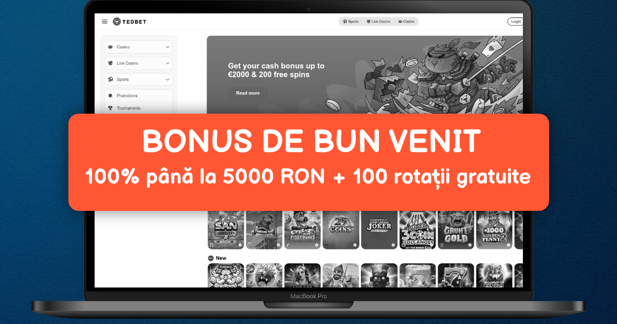 Tedbet Casino România - Sloturi și Plăți Rapide